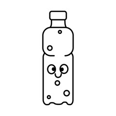 bottle of water isolated on white