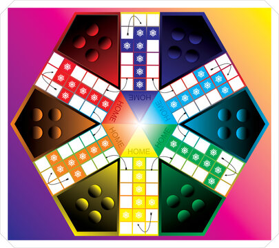 6 player ludo design 