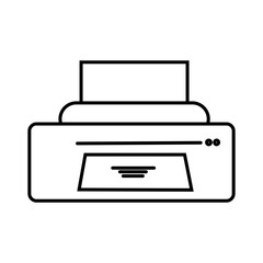 printer icon vector illustration