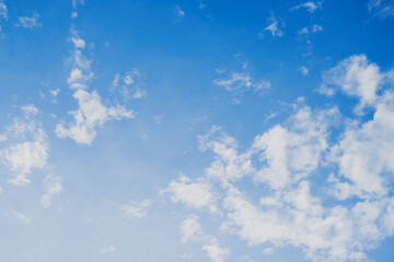 Blue sky with white clouds.on a clear day