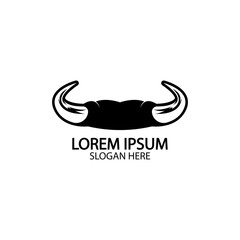 Bull horn logo and symbol template icons app