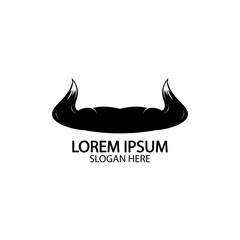 Bull horn logo and symbol template icons app