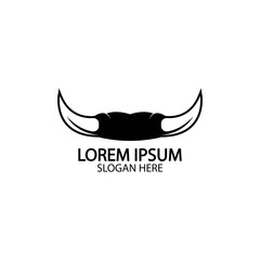 Bull horn logo and symbol template icons app