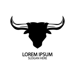 Bull horn logo and symbol template icons app