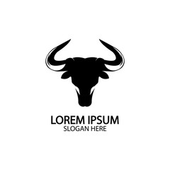 Bull horn logo and symbol template icons app
