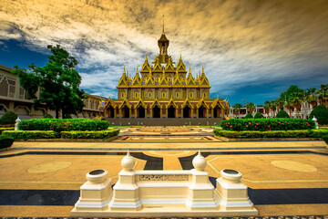 The Golden Castle (Prasat Thong Kham) - Uthai Thani: 6 June 2020: Atmosphere within a religious...