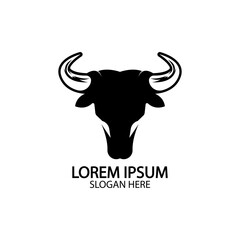 Bull horn logo and symbol template icons app