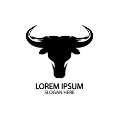 Bull horn logo and symbol template icons app