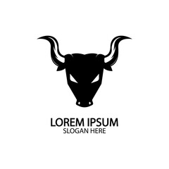 Bull horn logo and symbol template icons app