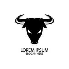 Bull horn logo and symbol template icons app