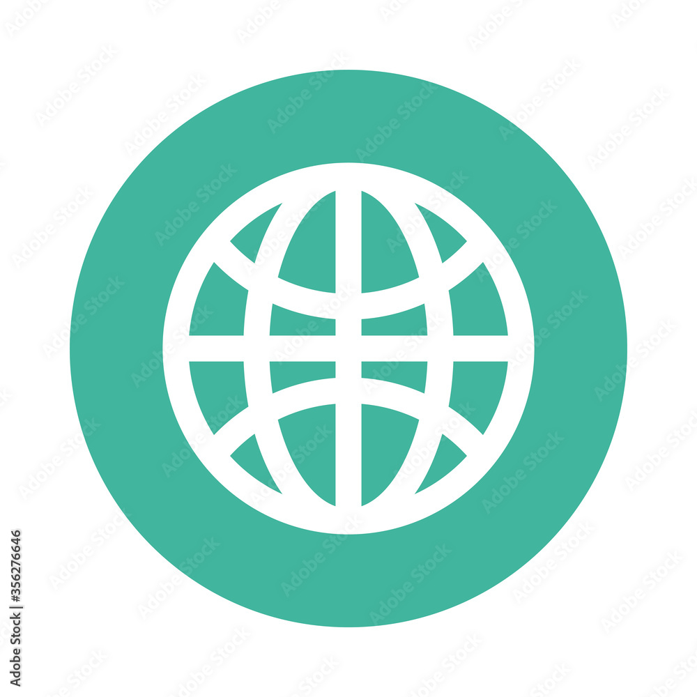 Poster sphere browser block style icon