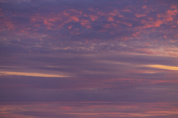 Obraz premium clouds NUBES COLORES evening