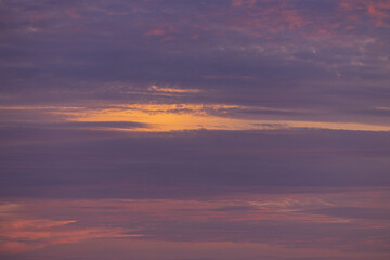 Fototapeta na wymiar clouds NUBES COLORES evening