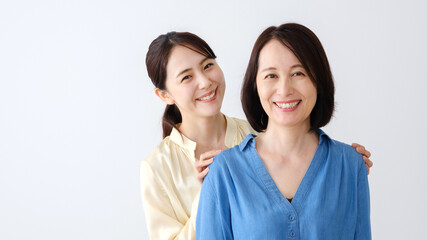 母と娘　ポートレート