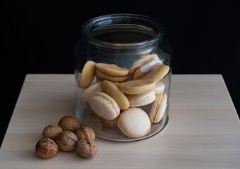 peanuts in a glass jar