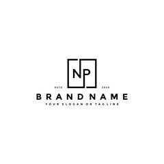 letter NP logo design vector © UDZA