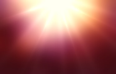 Bright shine top on red burgundy blur background.