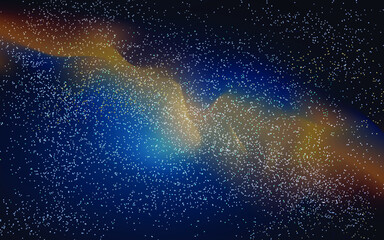Fototapeta na wymiar night sky background with nebula