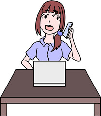 テレワーク中の電話