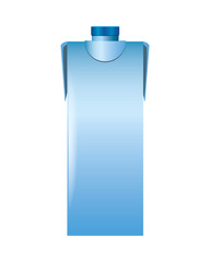 bottle product with metalic blue color