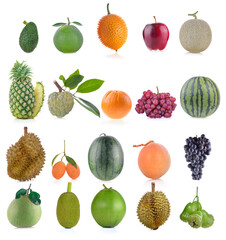 fruit isolated on white background