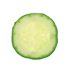Fresh cucumber isolated on white background