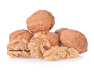 Walnuts  isolated on white background