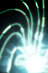 winding line on a blue background