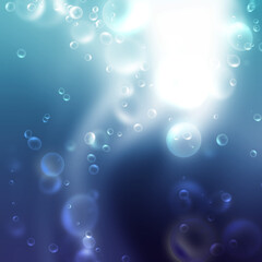 air bubbles of water