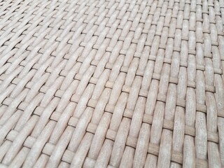 brown wicker surface or table up close