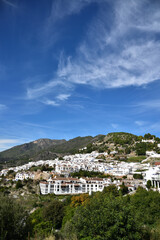 beautiful white village, Frigiliana, Spain 