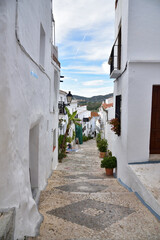 beautiful white village, Frigiliana, Spain 