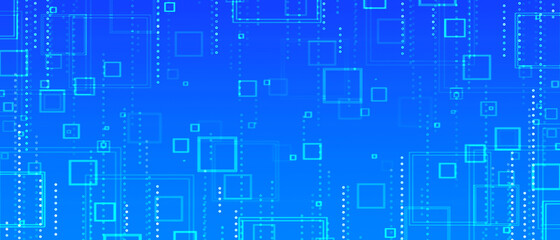 blue abstract background of squares
