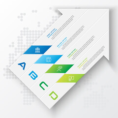 4 steps arrow infographic element,Business concept,Vector illustration.