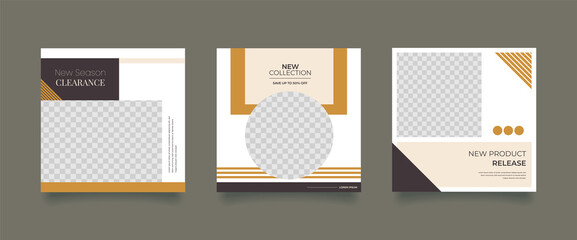 Unique Editable modern Social Media banner Template. Promotional web banner for social media. Elegant sale and discount promo. Fashion and lifestyle blog templates, web banners