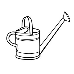  Garden watering can for watering plants. watering can for watering plants.Vector illustration in the Doodle style.