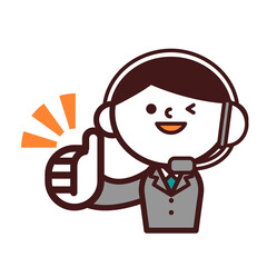 オペレーター　コールセンター　男性　グッド