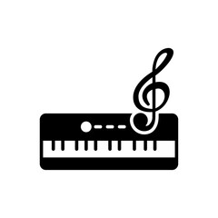 piano icon logo symbol vector illustration design trendy