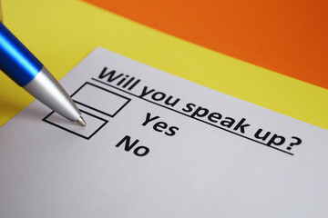 Fototapeta premium Questionnaire
