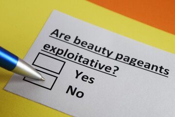 Obraz premium Questionnaire