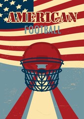 american football poster