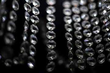 Glass elements transmit light from lamps