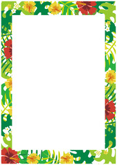 観葉植物のフレーム