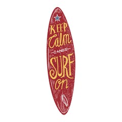 surfboard typography