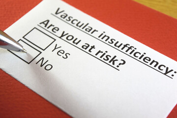 One person is answering question about vascular insufficiency.