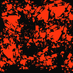 background orange camuflage vector. Abstract orange on the black background design illustration