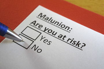 One person is answering question about malunion.