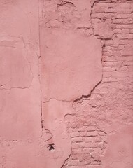 burgundy red paint old cracked background, wall background