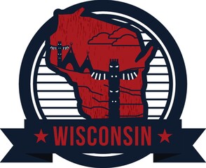 map of wisconsin state