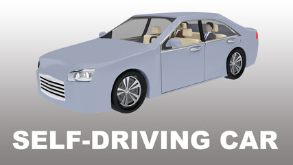 Obraz premium SELF-DRIVING CAR concept